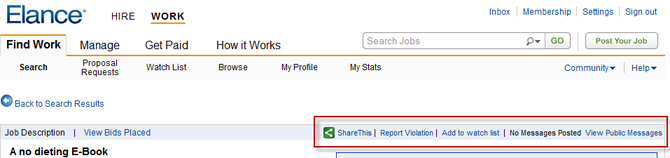 Elance Series&##x3a; Part 3 Searching for the Perfect Opportunities