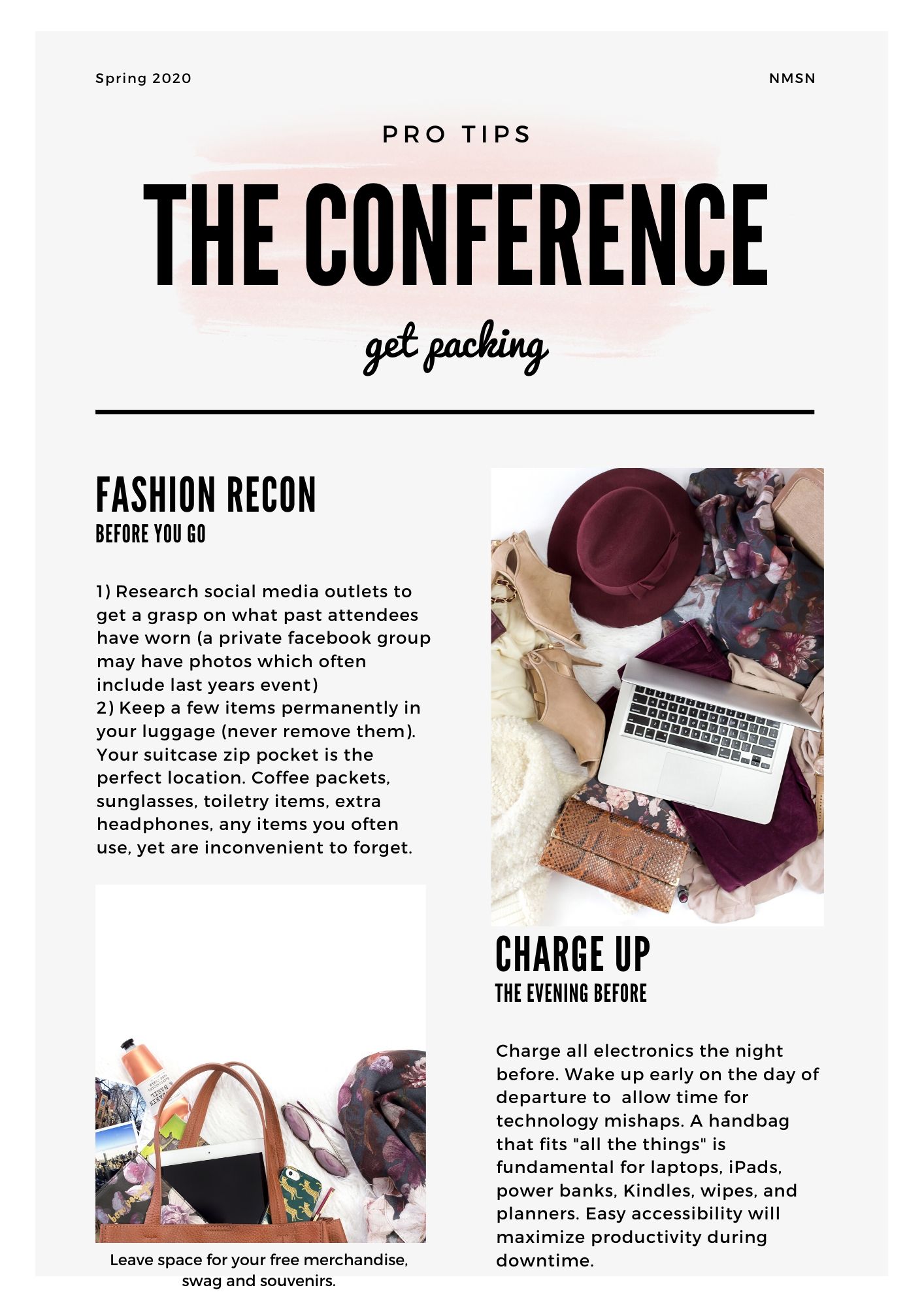 Pro Tips - The Conference - Get Packing by Erin Hodgkinson