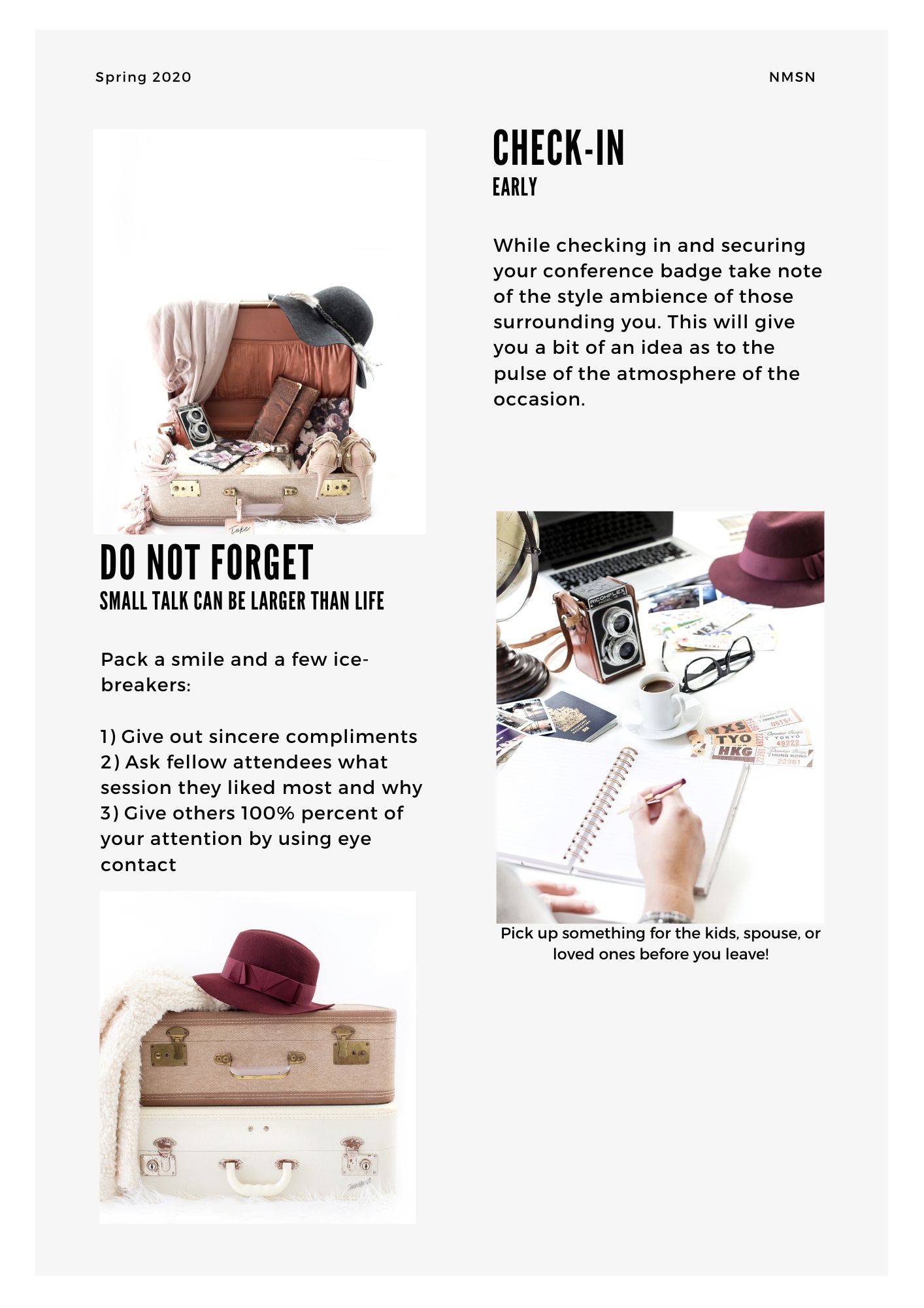 Pro Tips - The Conference - Get Packing by Erin Hodgkinson